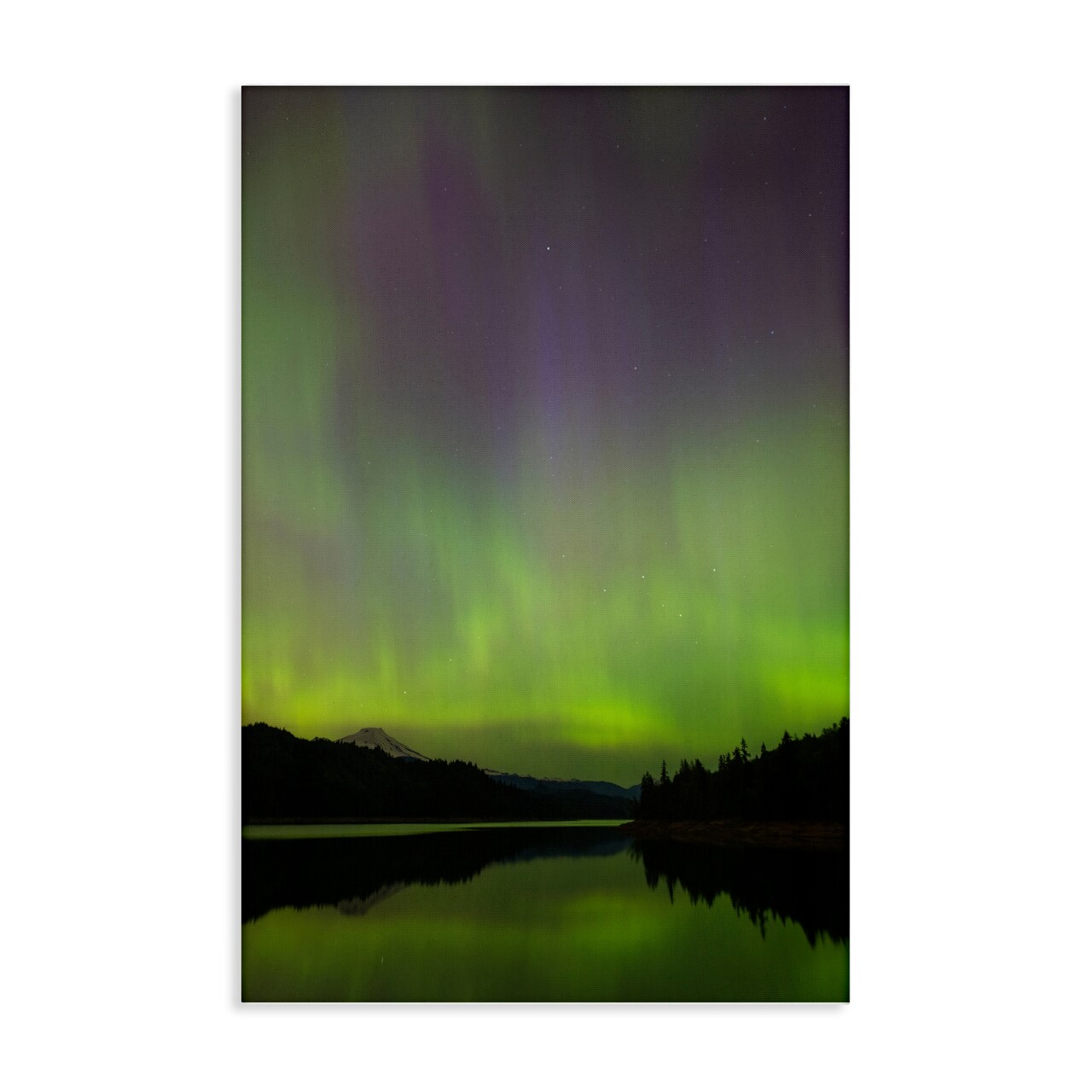 Stupell Industries Green Aurora Landscape Canvas Design by Nancy Crowell